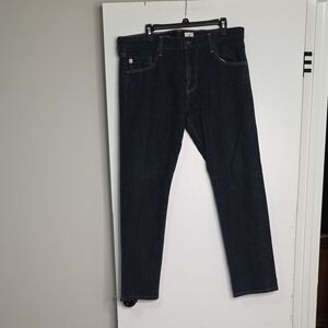 AG Adriano Goldschmied Men's Deep Indigo Straight Jeans